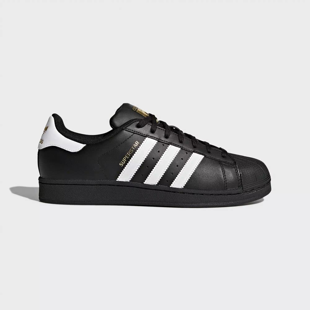 Adidas Superstar Foundation Tenis Negros Para Hombre (MX-81663)